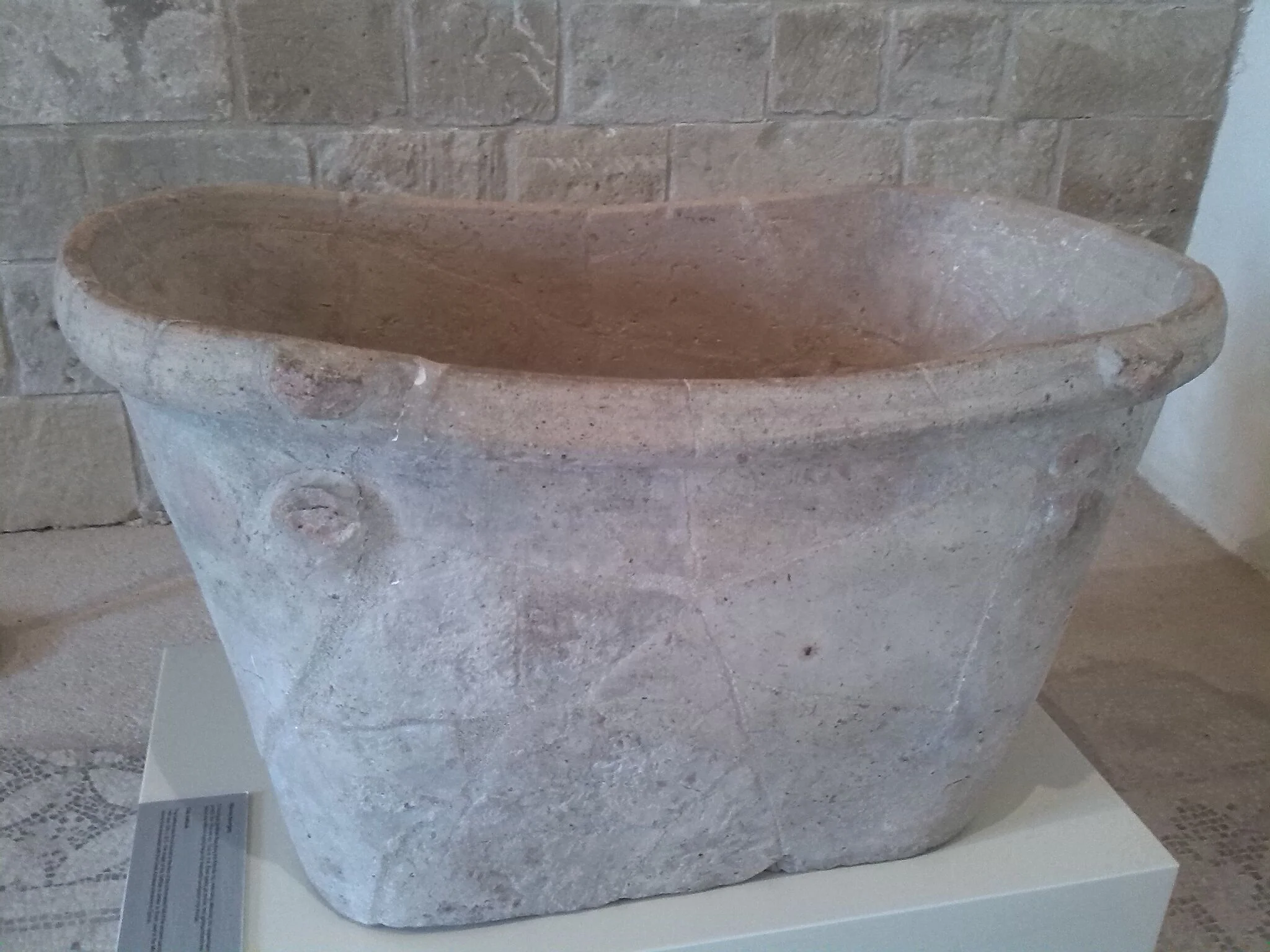 Bath from Sanctuary of Aphrodite, Kouklia, Paphos on Cyprus.