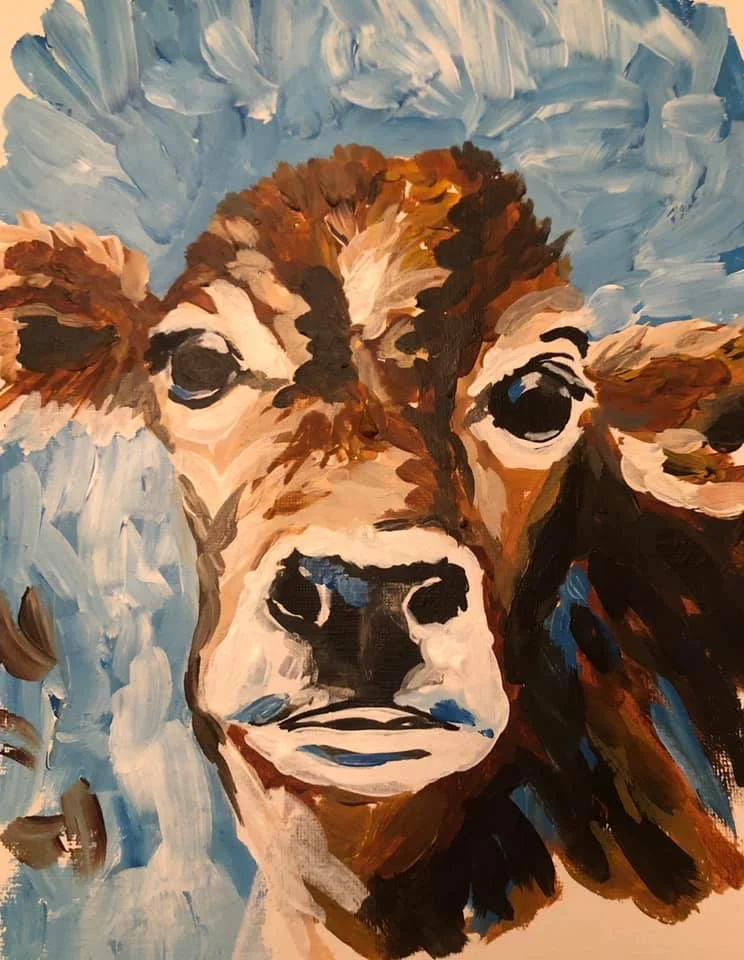 Curiosity Cow - Acrylics 2019