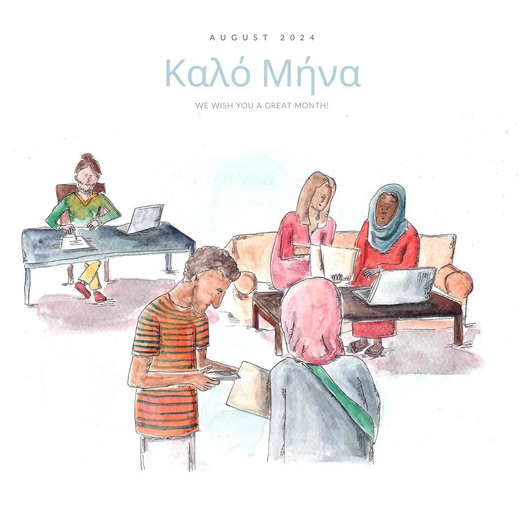 The arrival of August doesn't change much in Athens. This year, we are enduring a relentless heat wave, following the hottest June and July on record in Greece. Sadly, those living in camps face even harsher conditions, with malfunctioning air condit