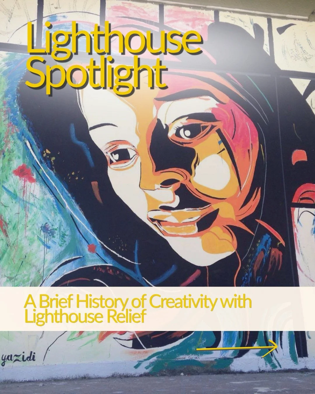 For anyone entering Ritsona Camp, an unmistakable and beautiful testament to creativity is the first thing you'll see. In 2016, the Noh family in Ritsona Camp painted a beautiful mural (first page) that remains a sign of welcome and hope.

Today, on 