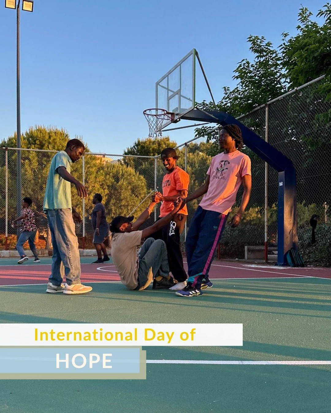 As the International Day of Hope comes to an end, we&rsquo;re reflecting on the everyday moments when hope shines in our community &mdash; on the football pitch and basketball court where players lift each other up, in safe spaces where young people 
