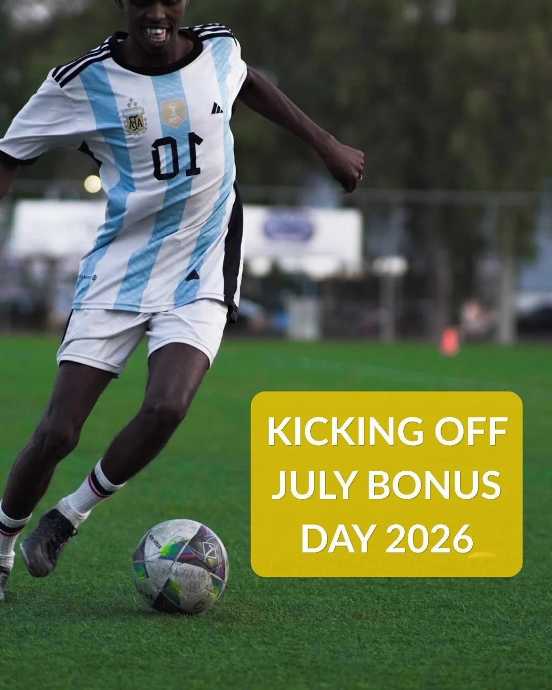 Kicking off July Bonus Day 2026 

On July 15, every donation takes us further, helping us continue creating safe spaces where people seeking safety can connect, learn, play, and rebuild their lives. 

Whether it&rsquo;s a football session, a communit