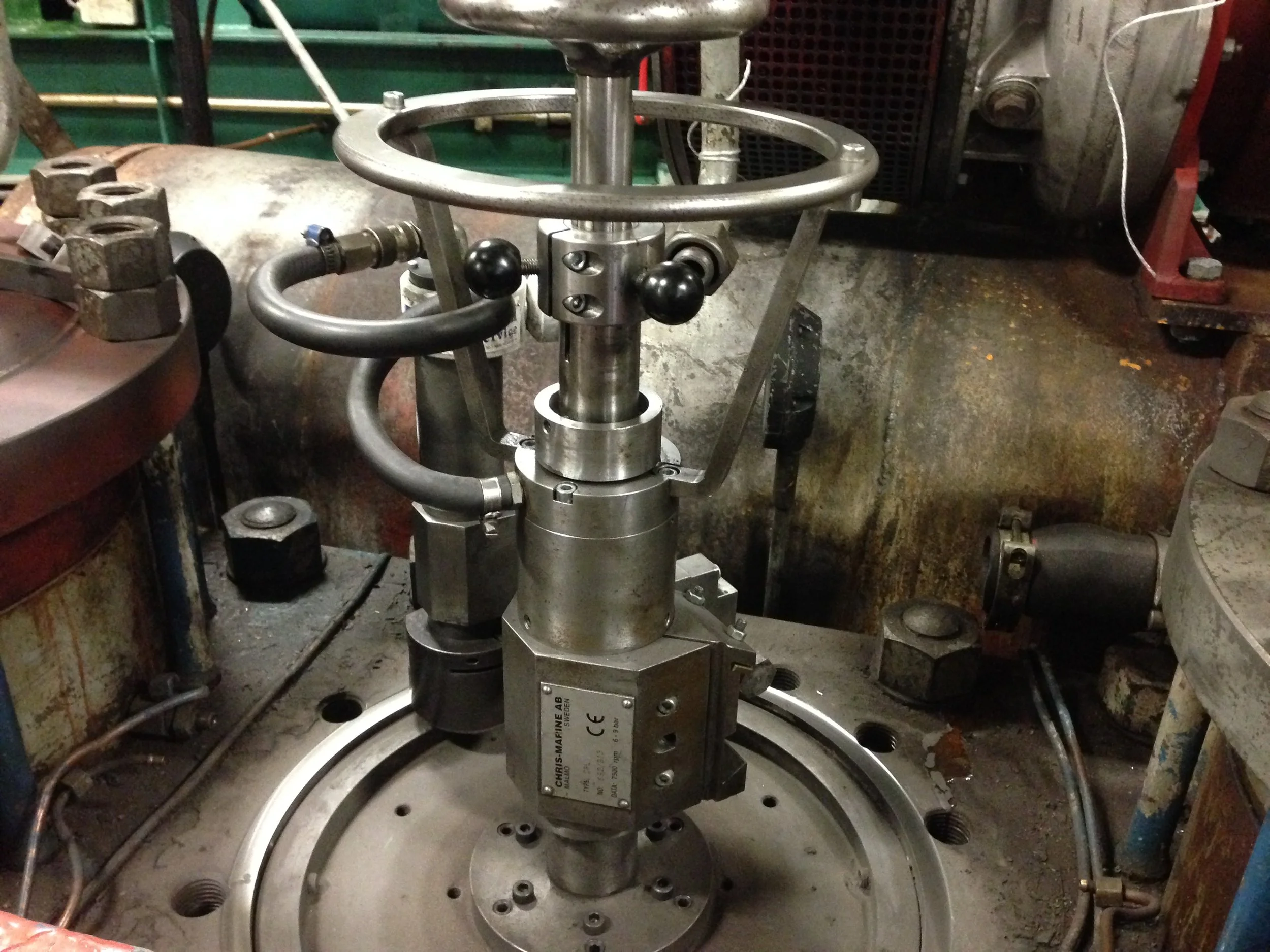  Machining of Wichmann engine block. 