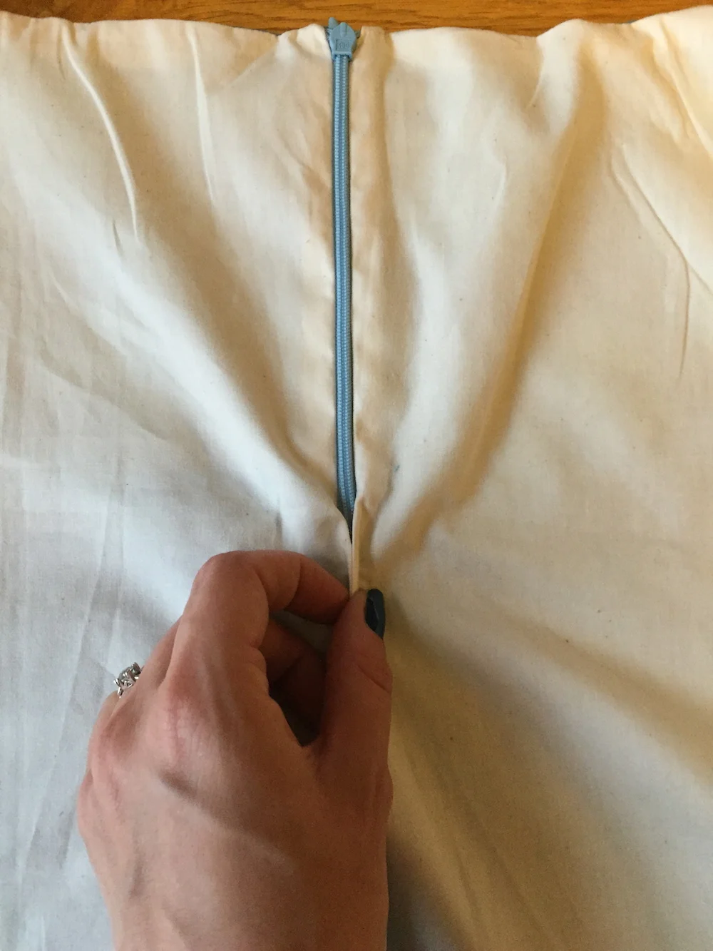 How to sew an invisible zip with a lining tutorial 6.jpg