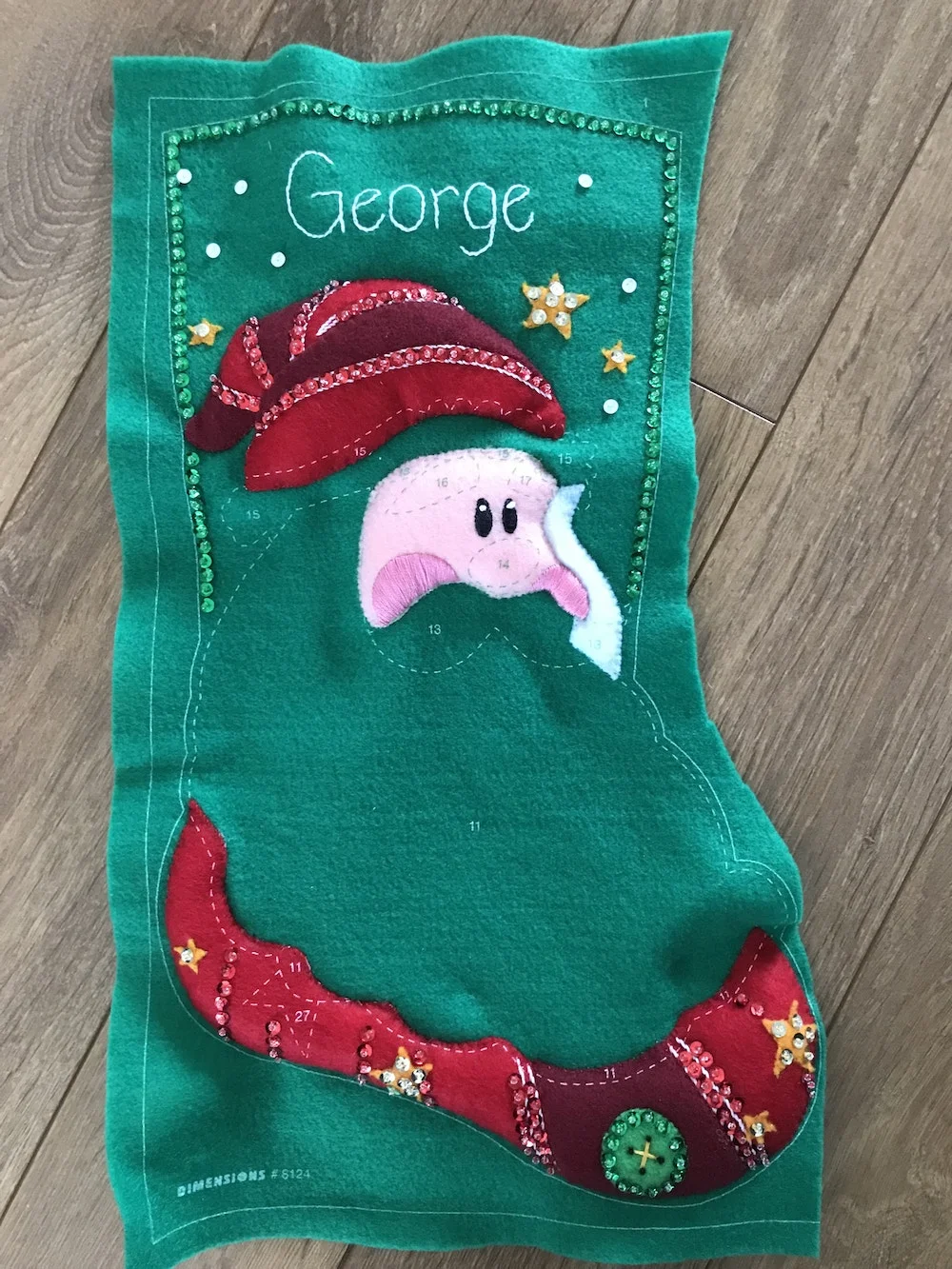 Dimensions Felt Applique Sequin Santa Stocking Face and Body.jpg
