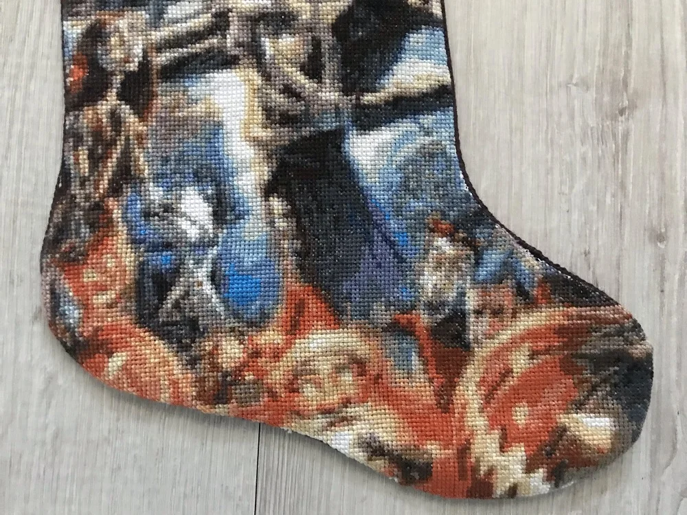Tim Burton's Nightmare Before Christmas Stocking. Counted Cross Stitch pattern by ExclusiveXPatterns on Etsy.jpg