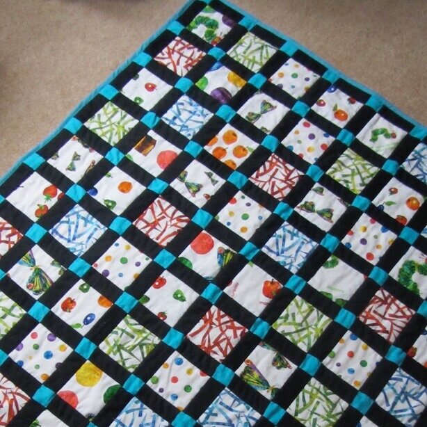 The Hungry Caterpillar quilt 