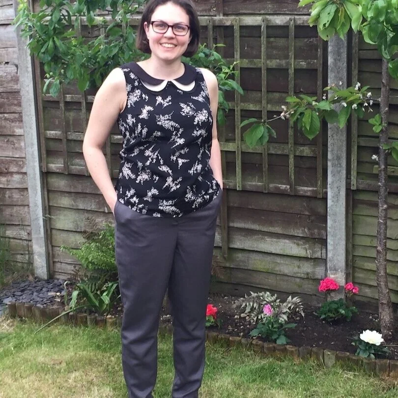 Self drafted work trousers