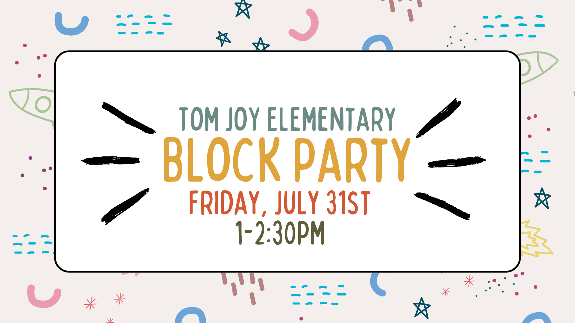 Tom Joy Back-to-School Block Party