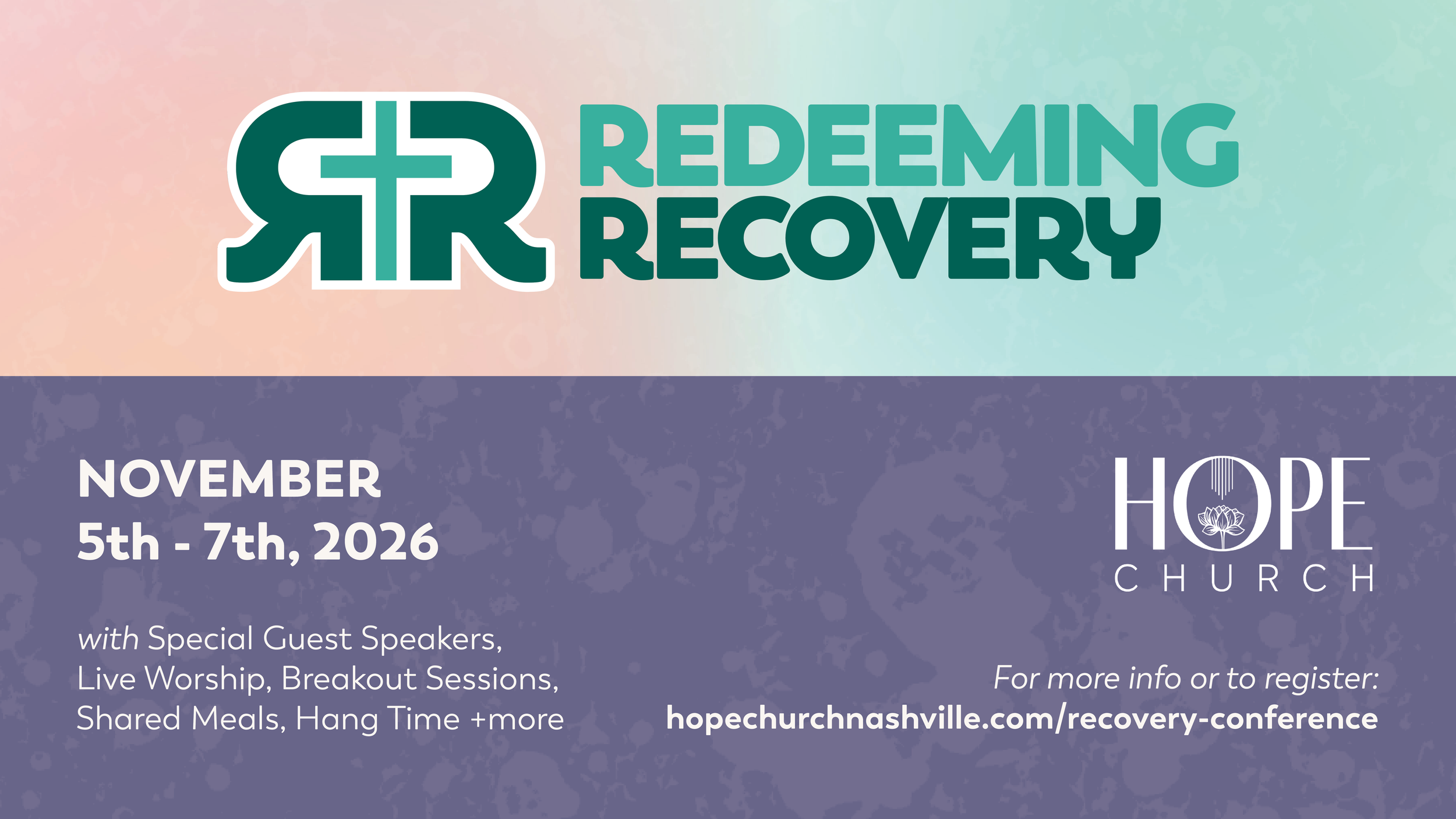 Redeeming Recovery Conference