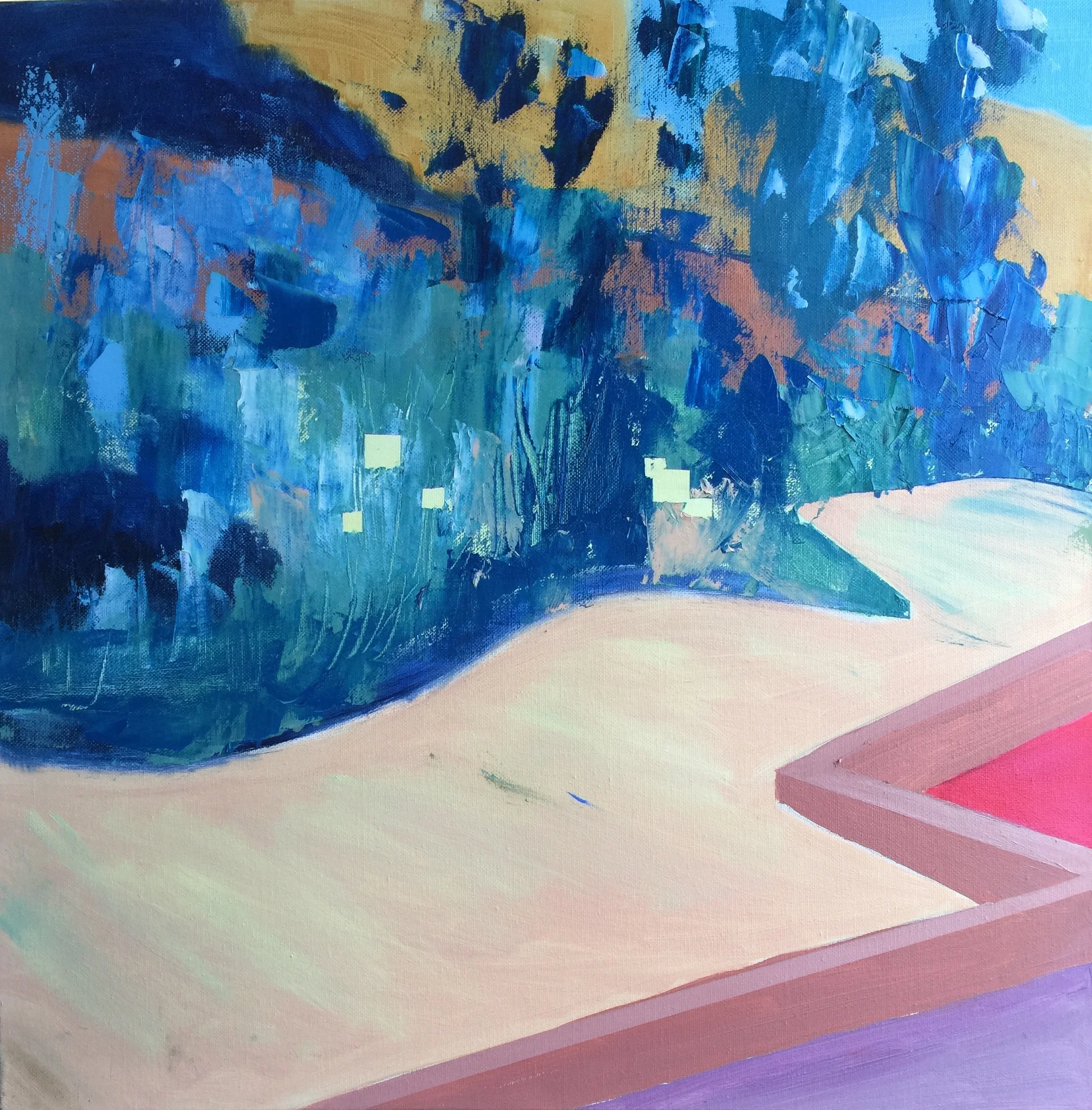 Provost Court Garden (2016) oil 50x50cm £695