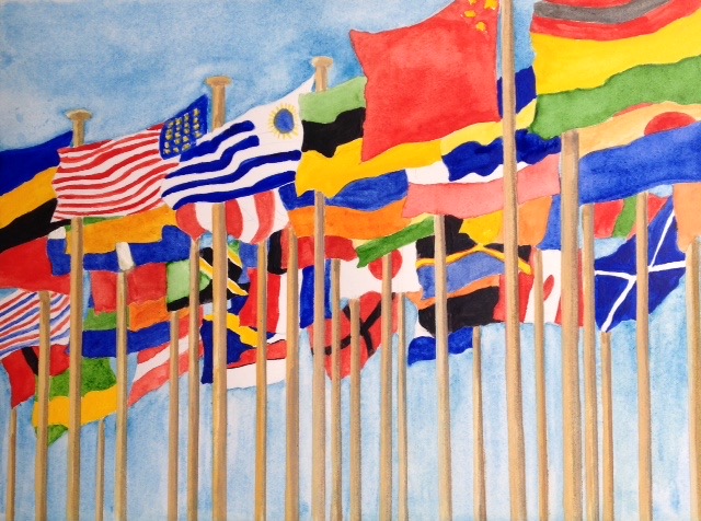 Flags watercolour £295