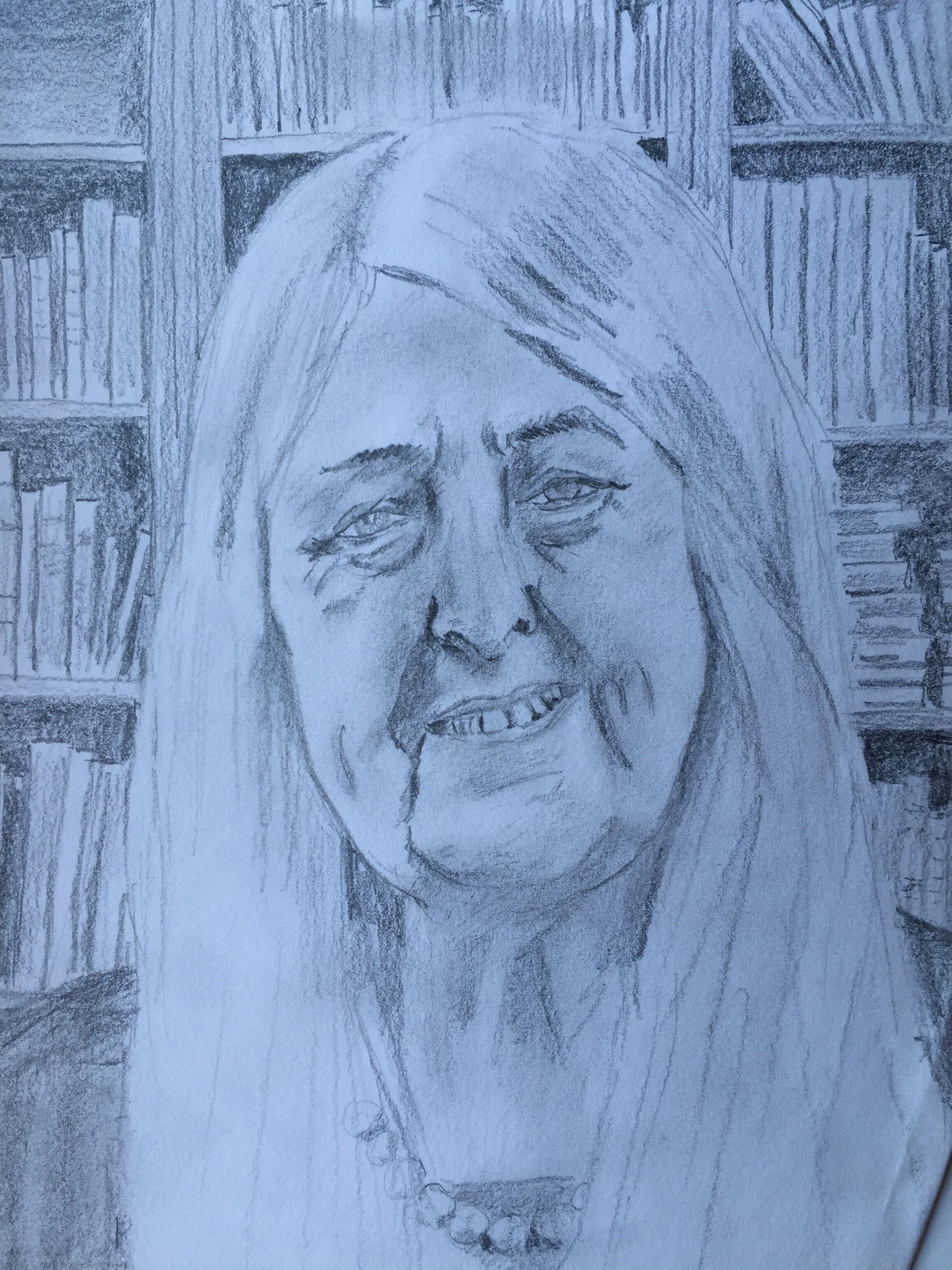Mary Beard   pencil  £50