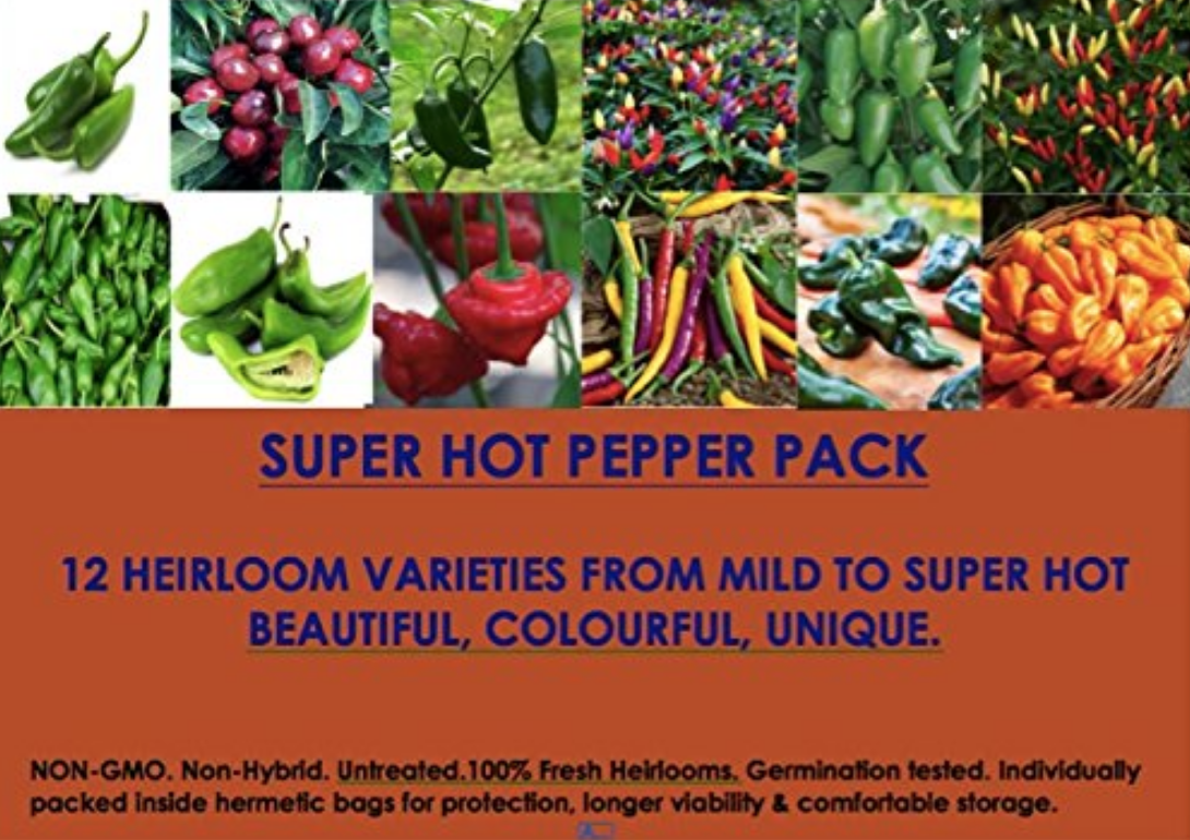 Non-GMO Heirloom Pepper Seeds