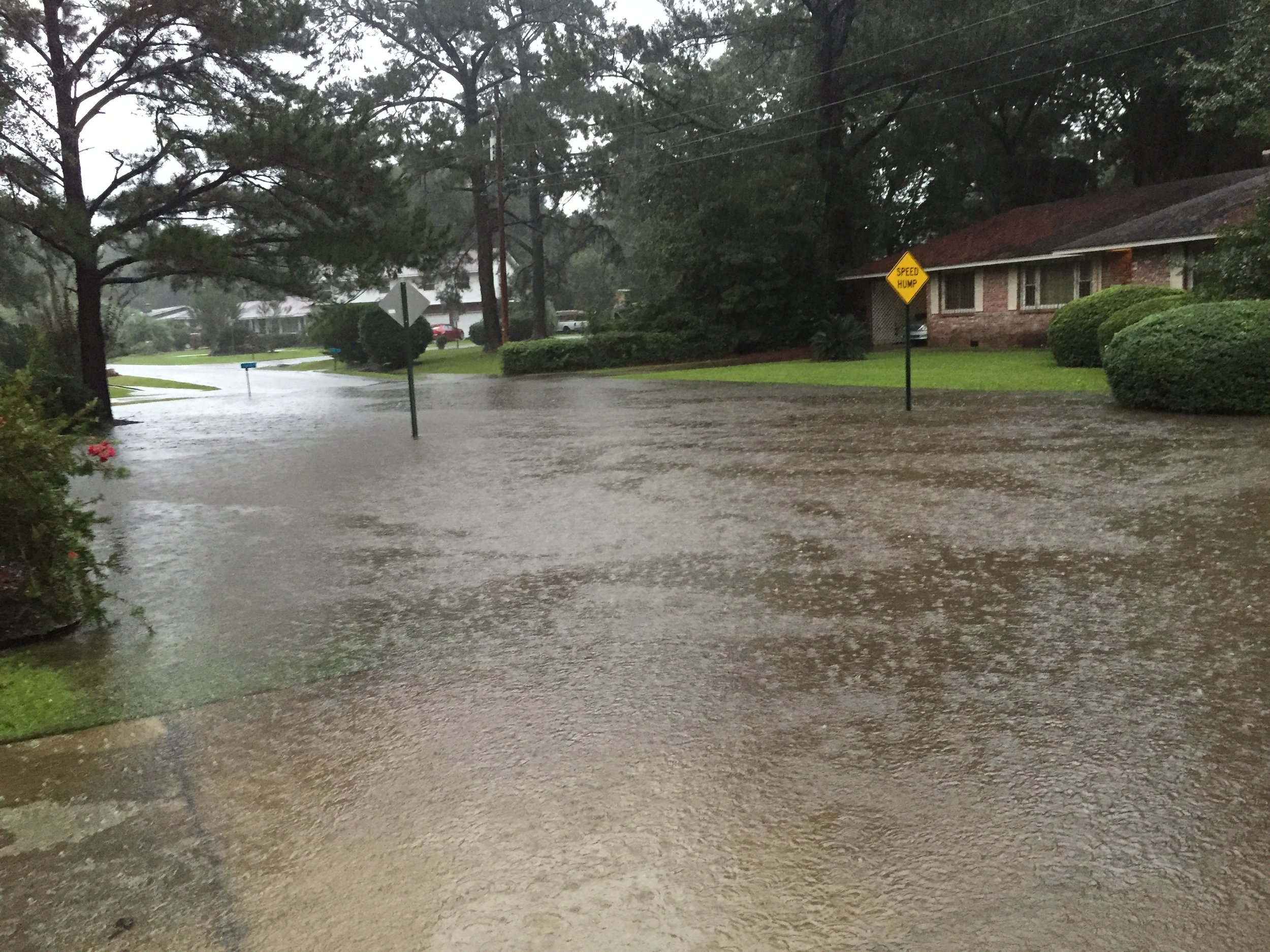 iPhone photo of flooding from Tropical Storm Joaquin