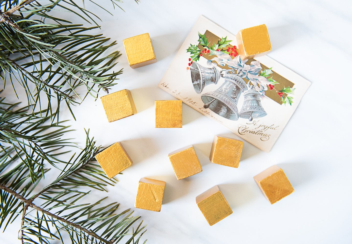 DIY Christmas Block Puzzle Made From Upcycled Vintage Postcards-7739.jpg