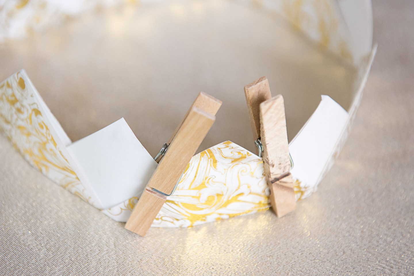 DIY Paper Crowns Made From Upcycled Gift Wrap and Wrapping Paper for Zero Waste New Years Eve