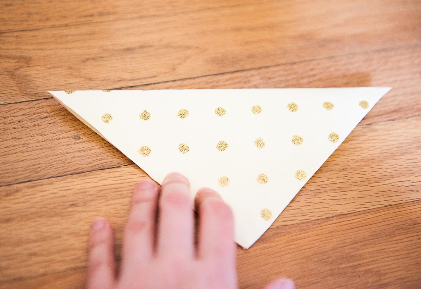 DIY Paper Banner from Upcycled Wrapping Paper