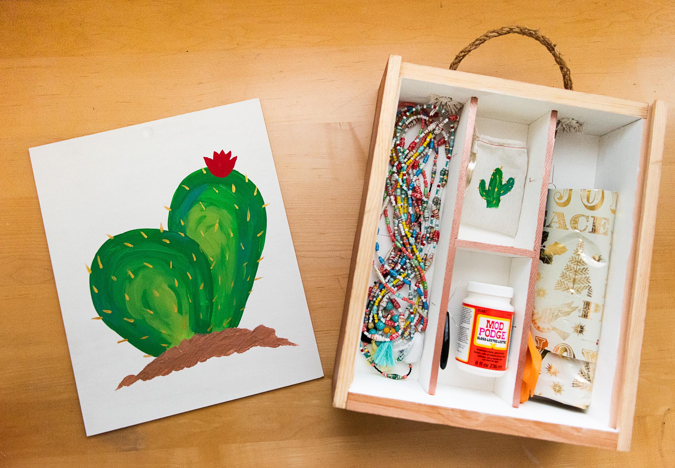 How to Upcycle a Craft Liquor Box into an Adorable Craft Organizer