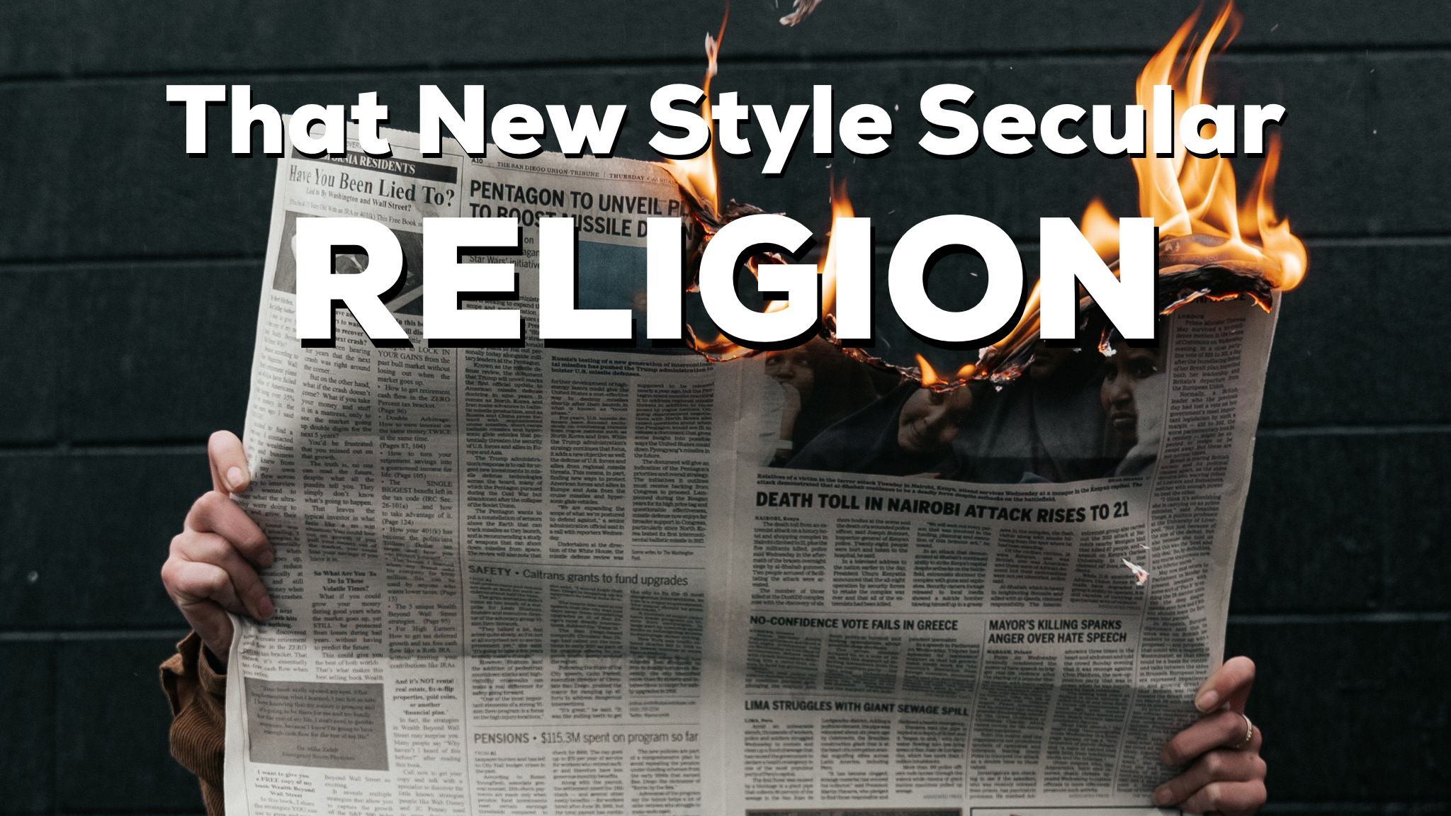 Reid and Jesse discuss the religious dogma, priesthood, cathedrals, heretics and militants of western secularism. 