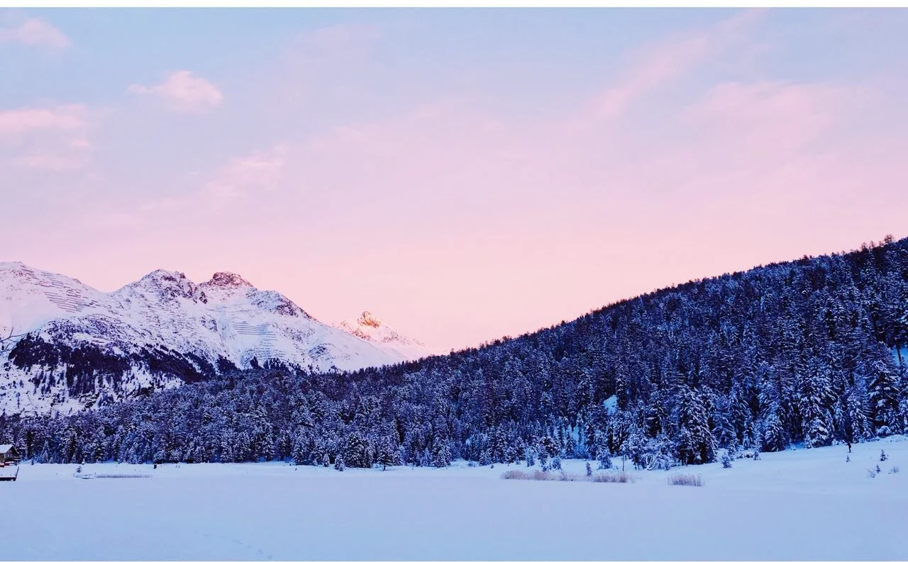 Powder snow and candy sky :-)