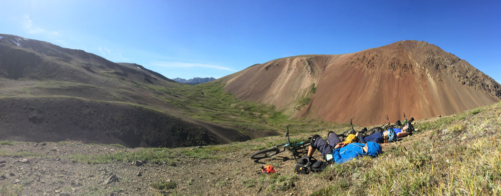 Nap time after a big climb.