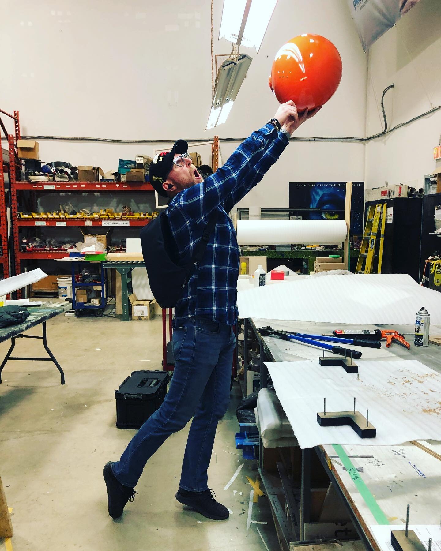 Meanwhile in the shop. #customfabrication #balloon #clockworkorange