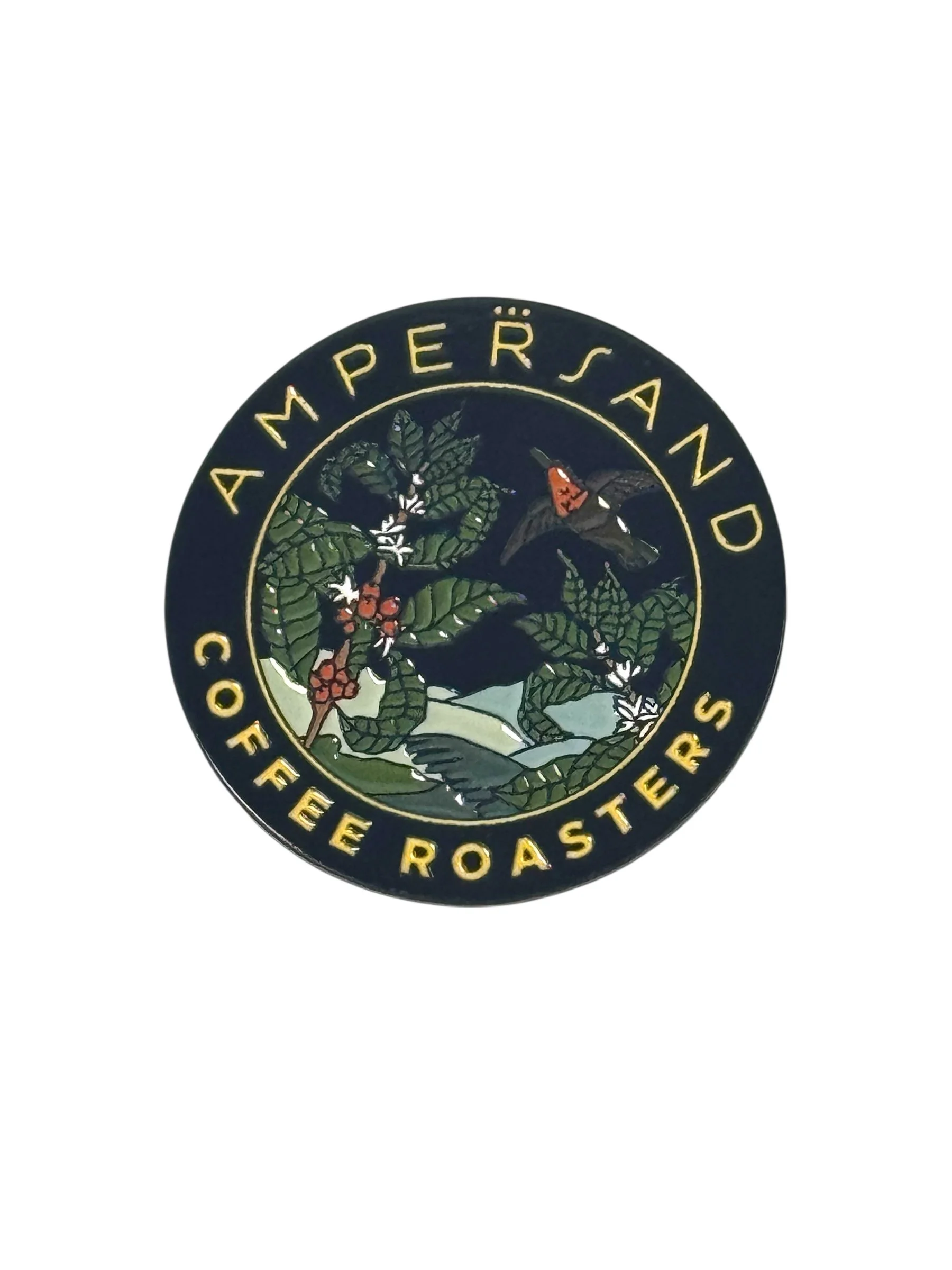 Enamel Pin – Ampersand Coffee Farm & Birds