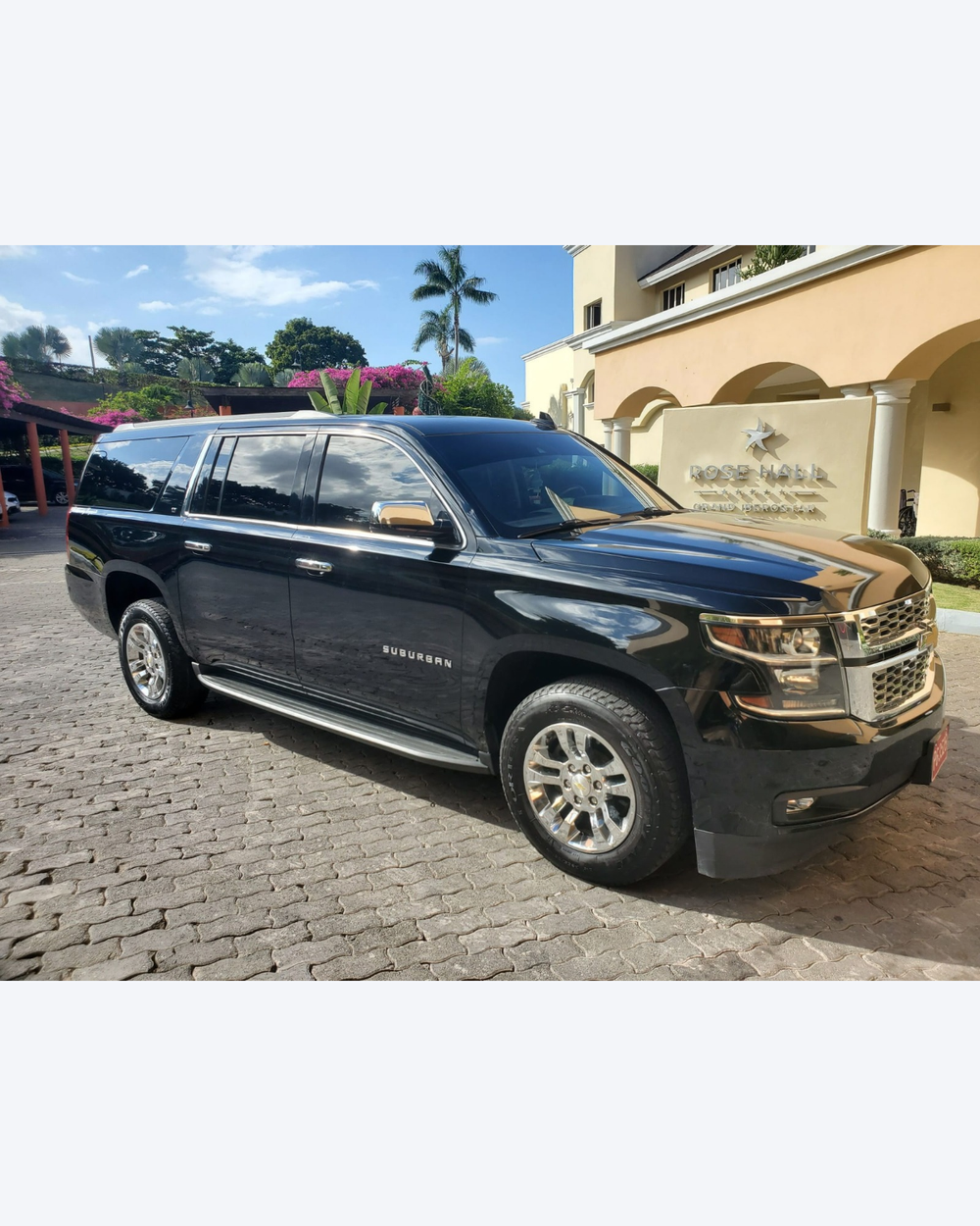 Black Chevrolet Suburban for Byron's Jamaica Tours private transportation