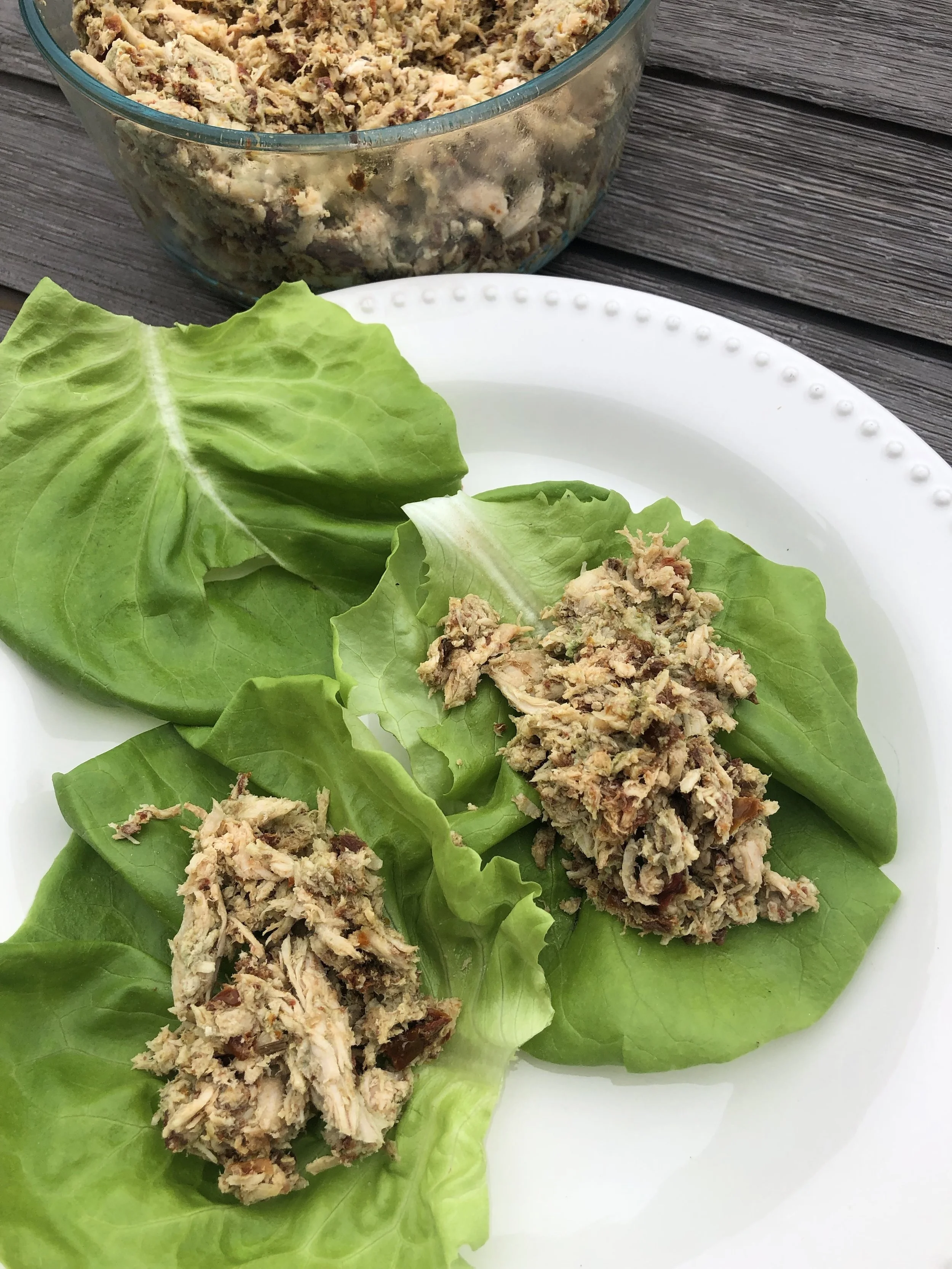 Sundried Tomato Chicken Salad (Paleo, Whole30 option, Gluten Free