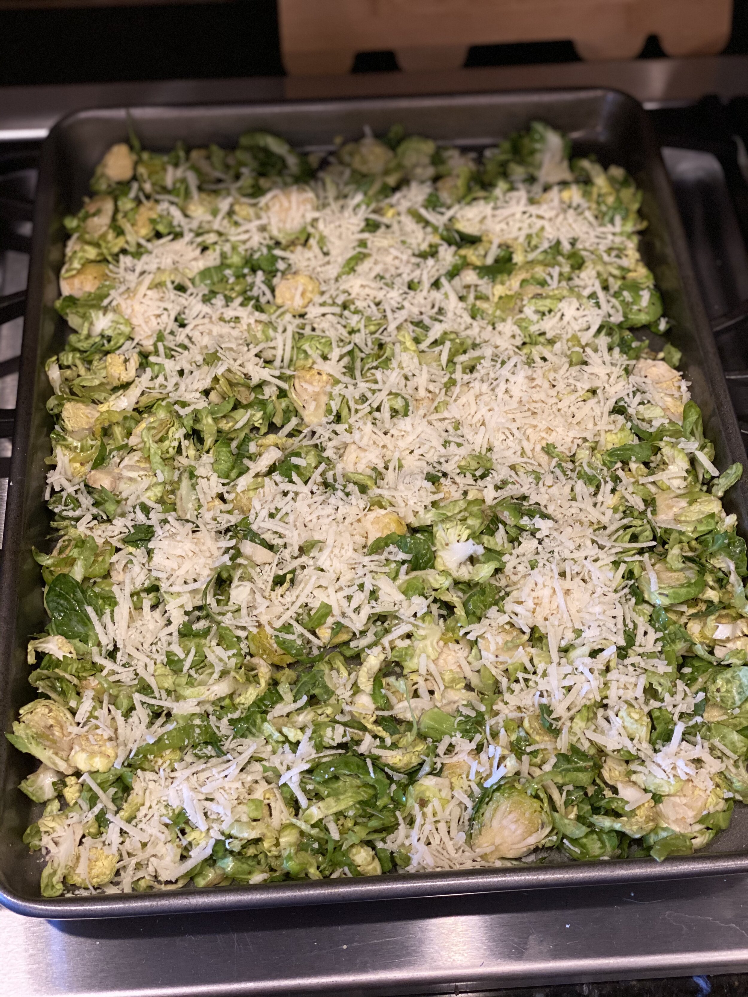 Italian Brussels Sprouts (Gluten Free, One Pan, Dairy Free Option