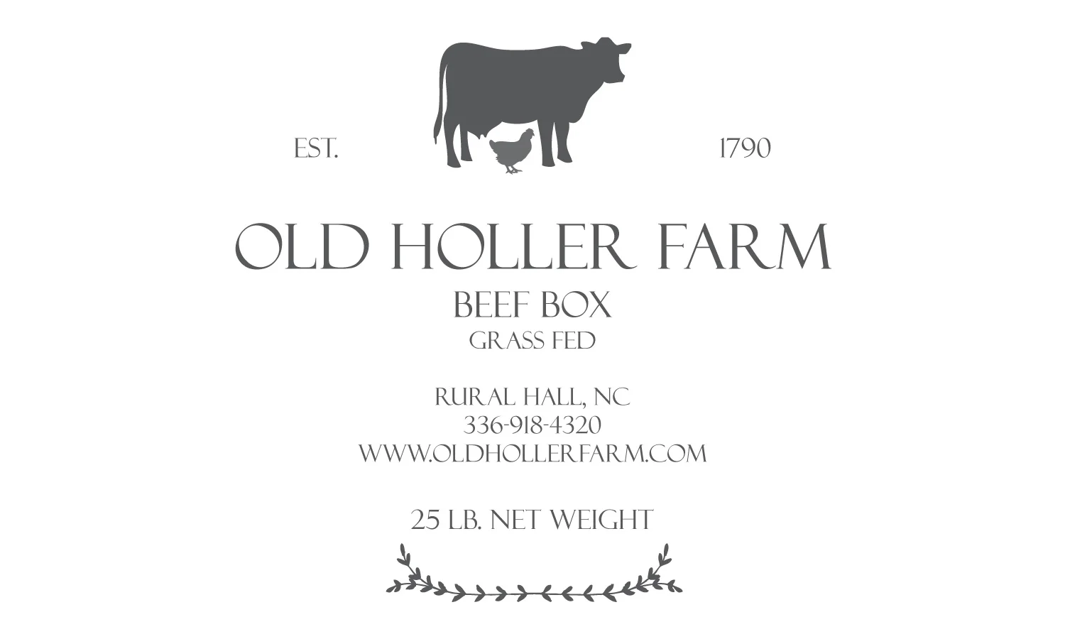 beef box label