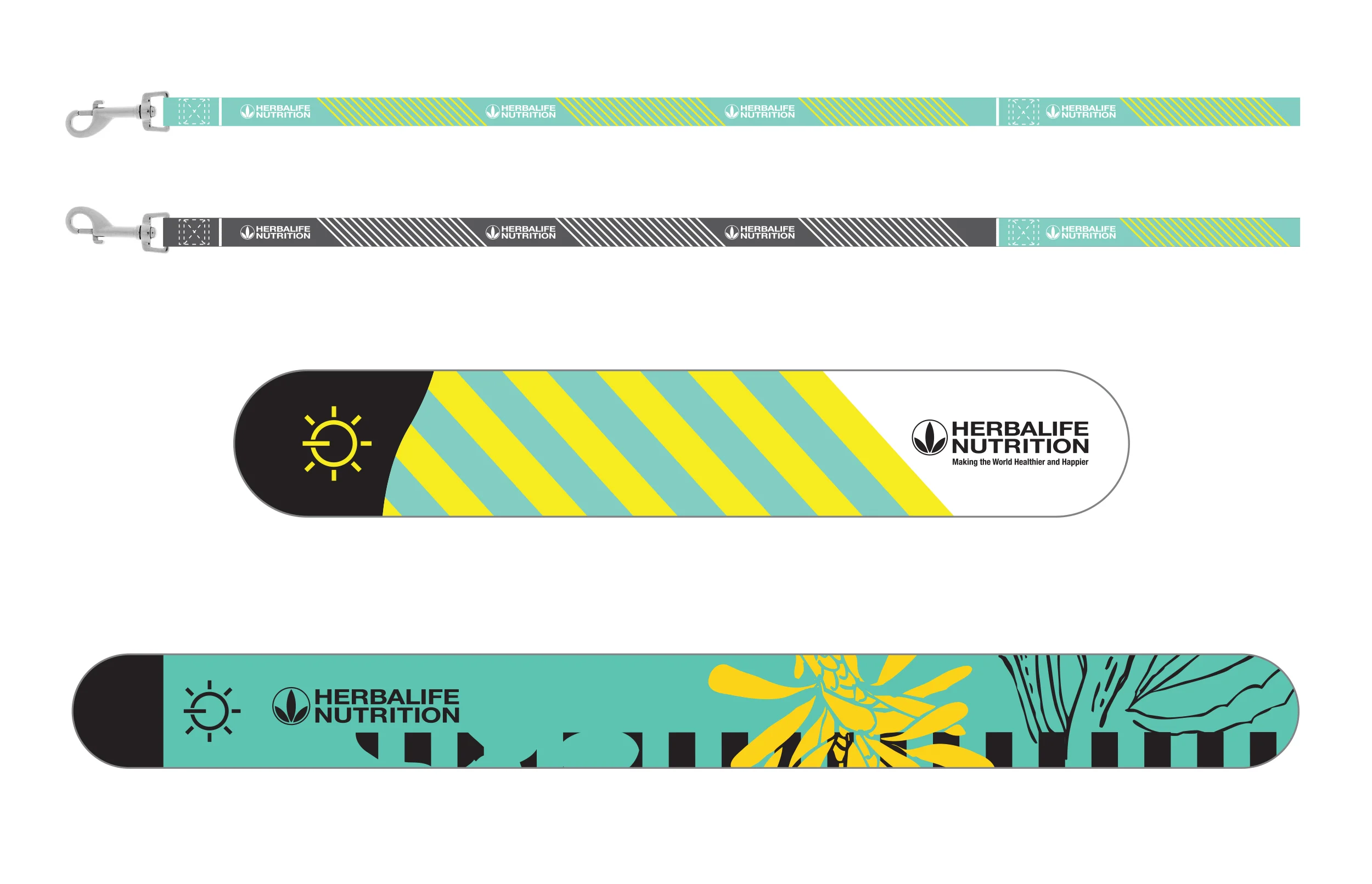 Dog leash, dog light up tag and light up slap band. Illustrator CC.