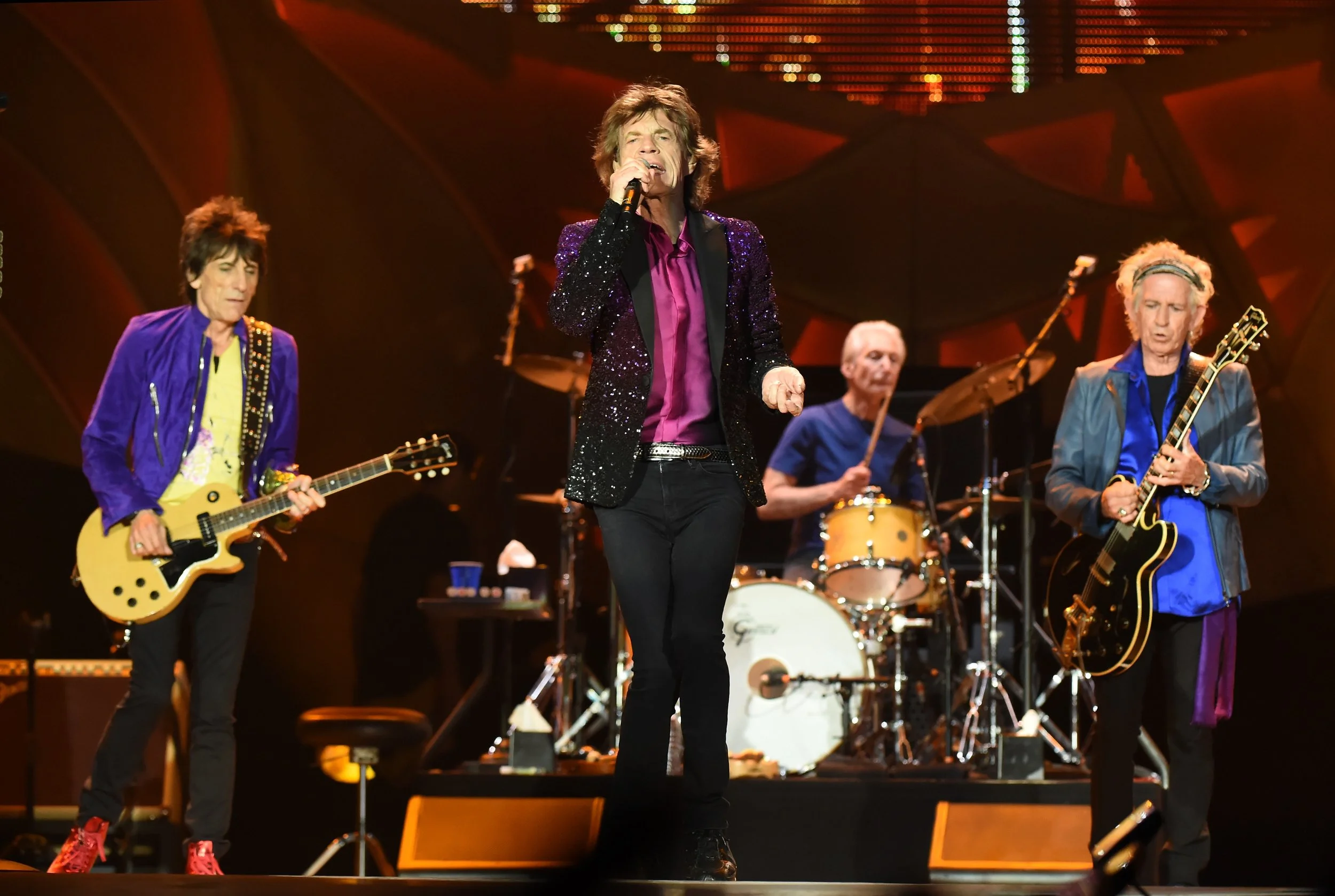 Mick Jagger, Keith Richards, Ron Wood and Charlie Watts of the Rolling Stones