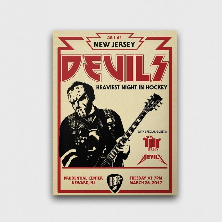new jersey devils game day posters