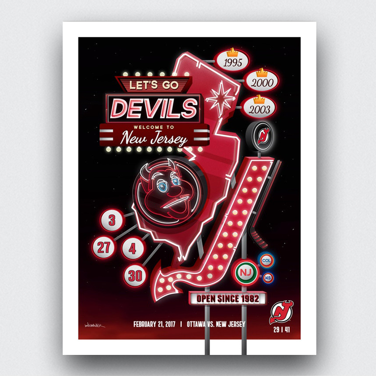 new jersey devils poster