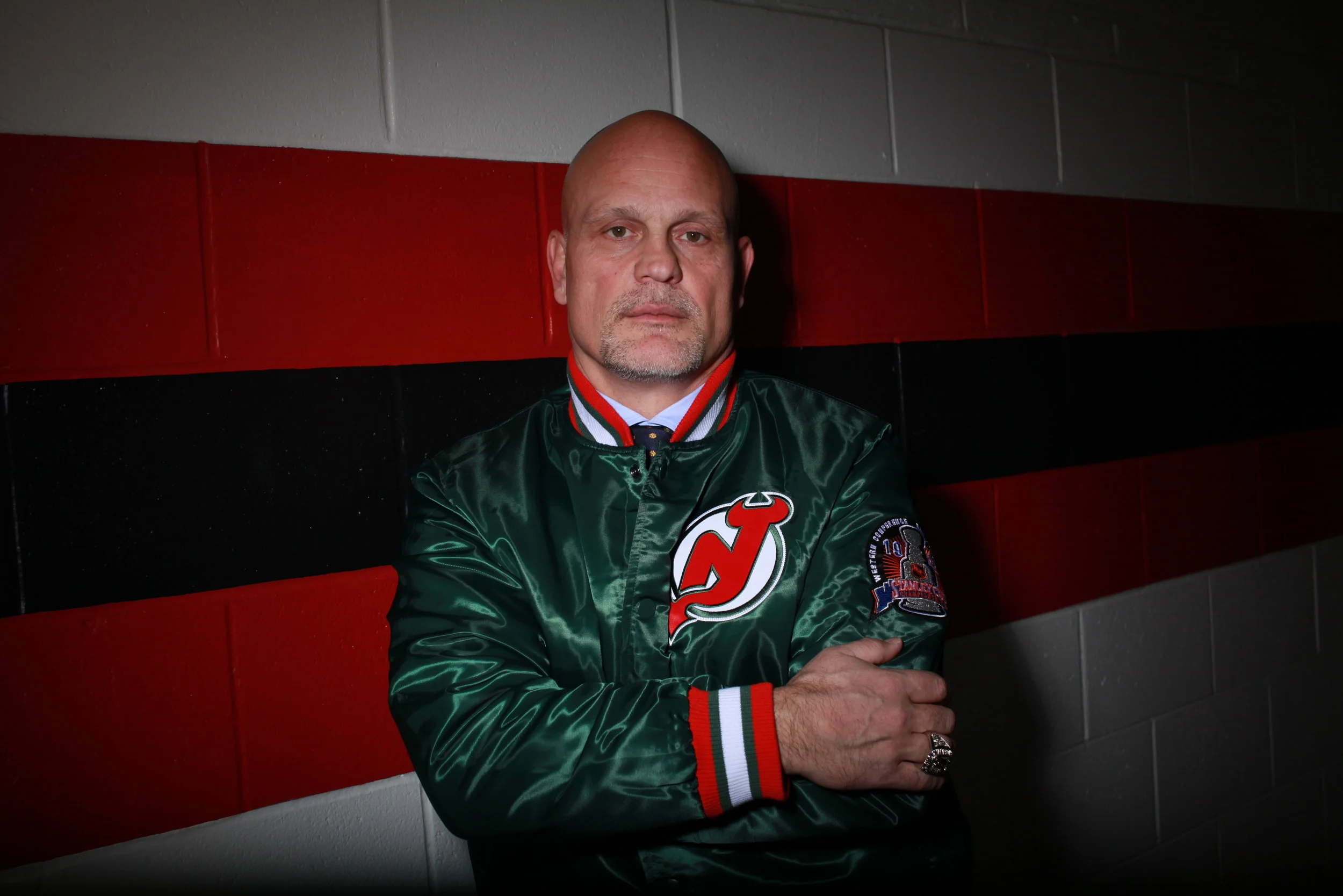 new jersey devils green jacket