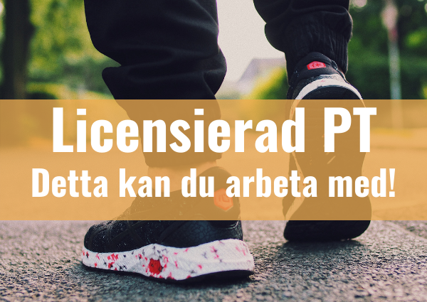 Licensierad PT - detta kan du arbeta med