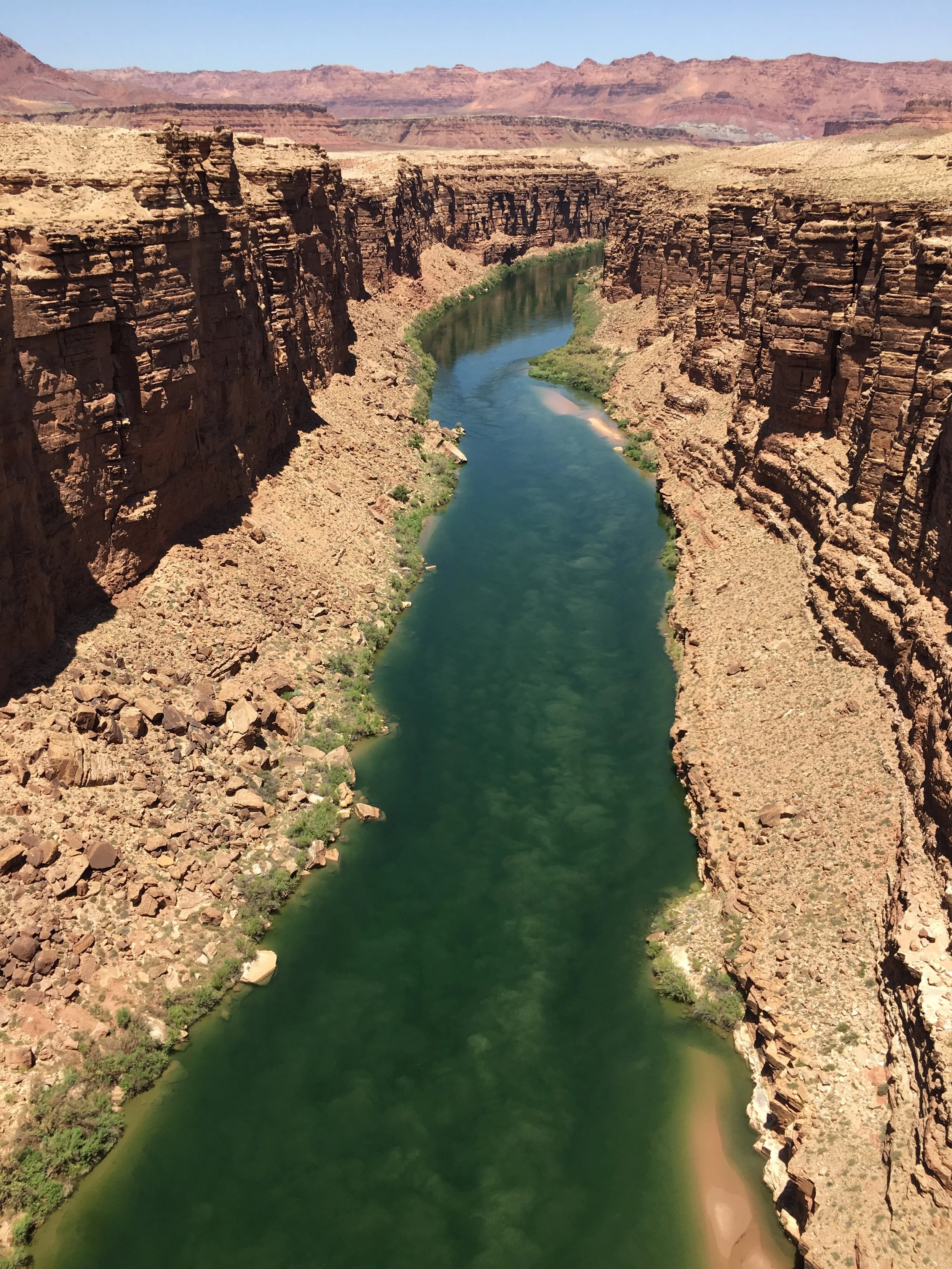 View of Marble Canyon from the Navajo bridge. Located approximately 40 minutes from Horseshoe Bend.