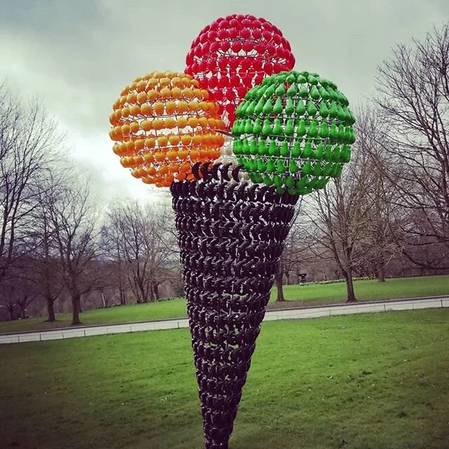 In uncertain times what we need is culture and nature. And ice cream of course! Fortunately I got a dose of all three @yspsculpture earlier this week. Powerful inspiring emotional works by Joana Vasconcelos, really something to look forward to experi