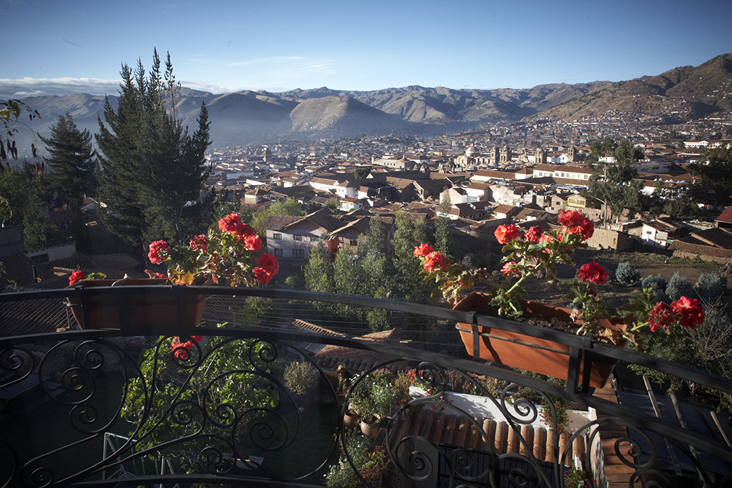 View from the homestay in Cusco, two days before the hike