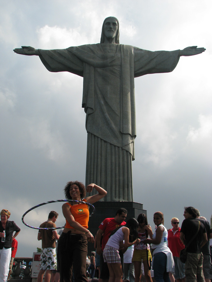 At the base of Christo De Redentor (Christ The Redeemer statue in the Tijuca forest, Rio De Janeiro)
