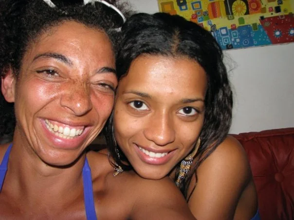 With Eva (from Rio....met her in Ipanema)