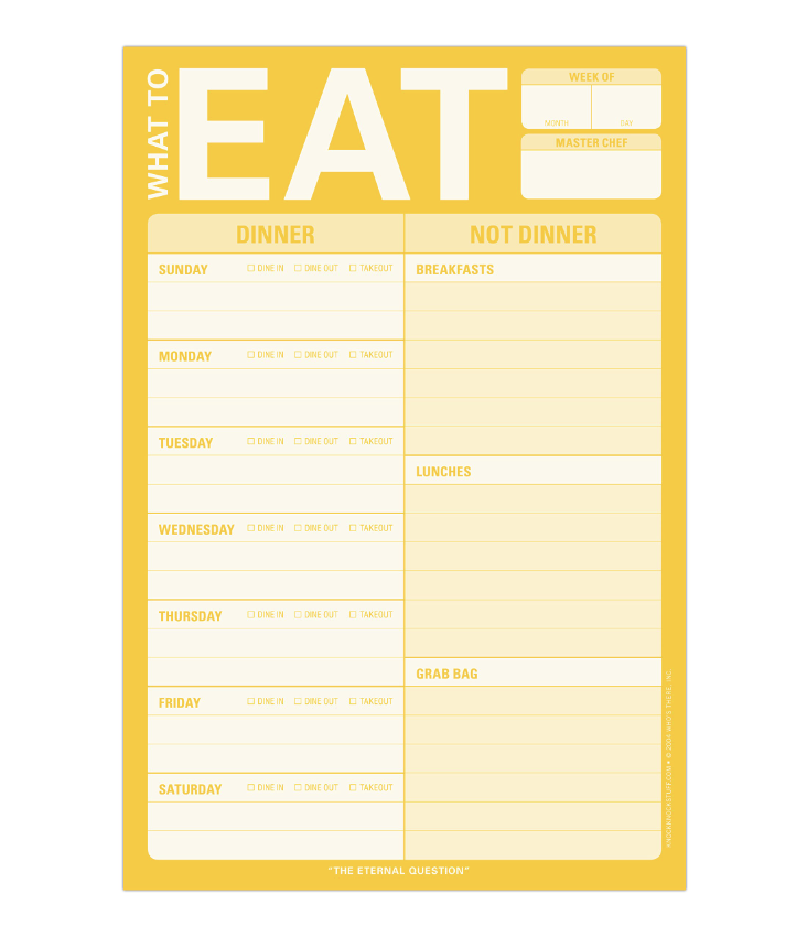 What I use for easy meal planning !