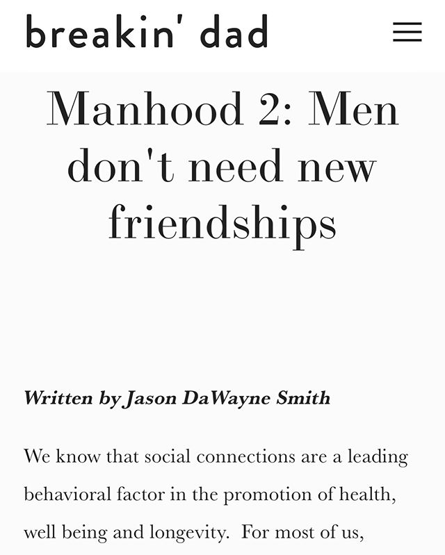 In this week&rsquo;s Manhood article we explore the stigma associated with emotional vulnerability in relationships between men.  What we learned about being stoic and emotionless in how we approach friendships with men, and our hesitance to develop 