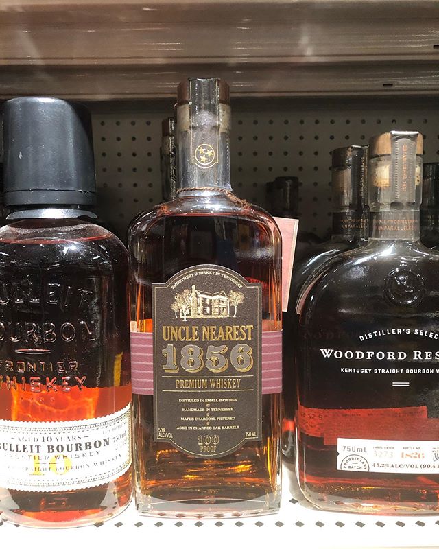 Prepping the grill with my boys today and what do I see??? @unclenearest distributed at my local @target -  getting chills up my spine being able to enjoy the finest bourbon on the planet by black owned founder @fawn.weaver.