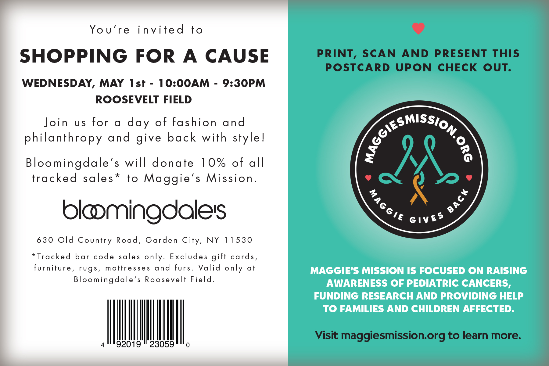 Shopping For A Cause At Bloomingdale S Maggie S Mission