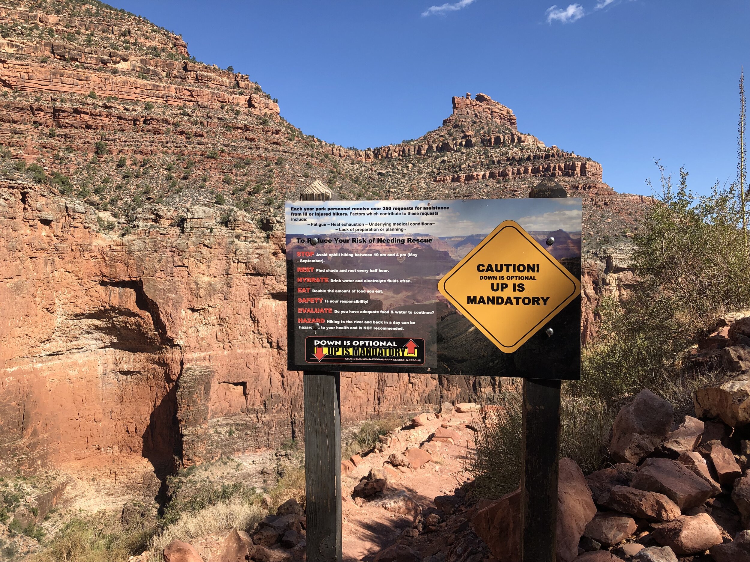 Too many people don't heed the signs, hence there are many deaths every year in the Canyon.