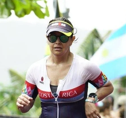 Stephanie competing in her first 70.3 race!
