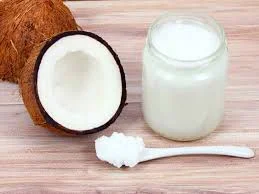 Coconut oil is solid at room temperature.